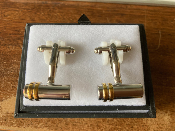 Equilibrium Gold Line Design Cufflinks Special Clearance Price - Gifteasy Online
