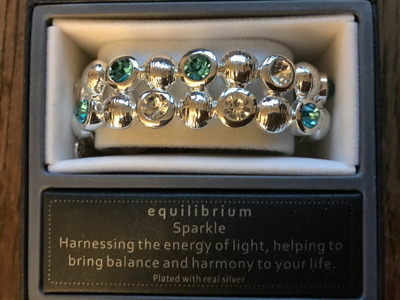 Equilibrium Circles Crystals Blue Bracelet - Gifteasy Online