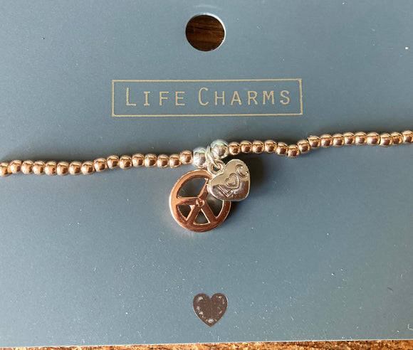 Life Charms Cannes  Peace Bracelet