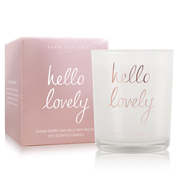 METALLIC CANDLE - HELLO LOVELY - sugar berry and wild mint mojito - 160gr - Gifteasy Online