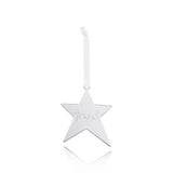 Katie Loxton DECORATION - FRIEND - silver star decoration with silky ribbon - Gifteasy Online