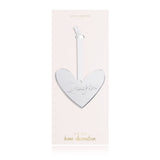 Katie Loxton DECORATION - DAUGHTER - silver heart decoration with silky ribbon - Gifteasy Online