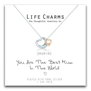 Life Charms You Are The Best Mum in The World Necklace - Gifteasy Online