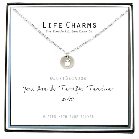 Life Charms Terrific Teacher Necklace - Gifteasy Online