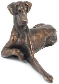 Frith Louise Peterson Solid Bronze Great Dane Dog Lying - Gifteasy Online