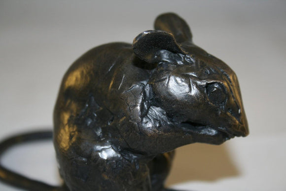 Solid Bronze Long Tailed Mouse by Paul Jenkins - Gifteasy Online
