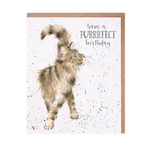 Wrendale 'Just Purrfect' Birthday Card - Gifteasy Online