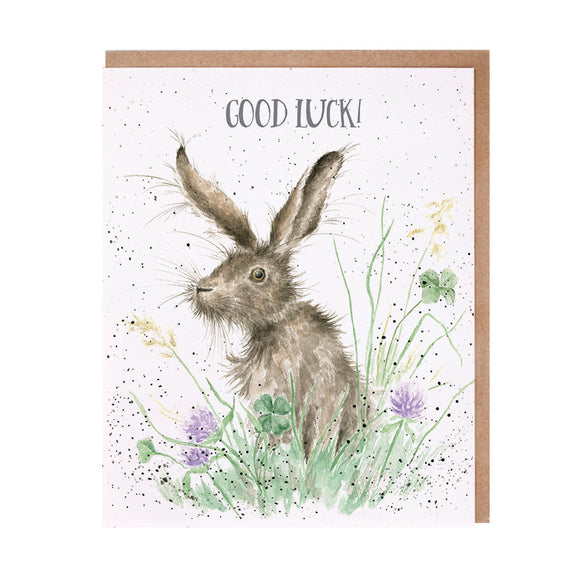 Wrendale 'Clover' Good Luck Card - Gifteasy Online