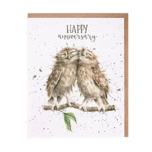Wrendale 'Anniversary Owls' Anniversary Card - Gifteasy Online