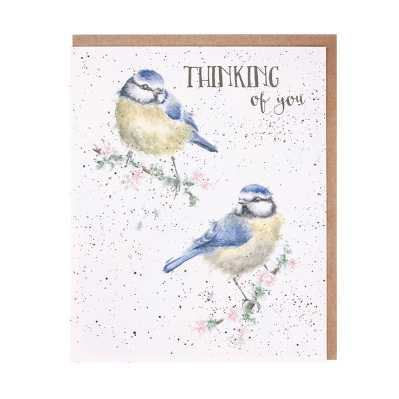 Wrendale 'BlueTits' Thinking of You Card - Gifteasy Online