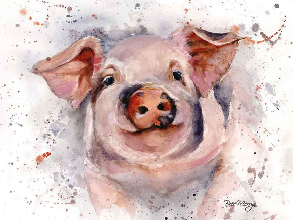 Canvas Cuties Patrick Pig Canvas 15 x 20cm - Gifteasy Online