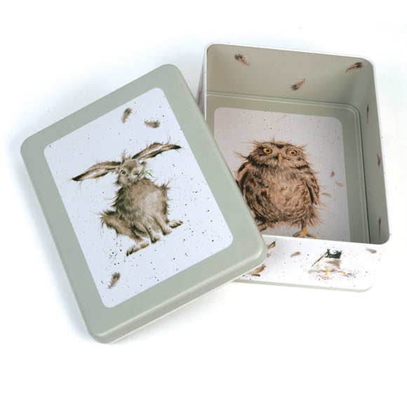 Wrendale Rectangular Hare Tin - Gifteasy Online