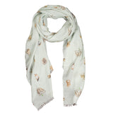 Wrendale 'Lettuce be Friends' Guinea Pig Design Scarf with Gift Bag - Gifteasy Online