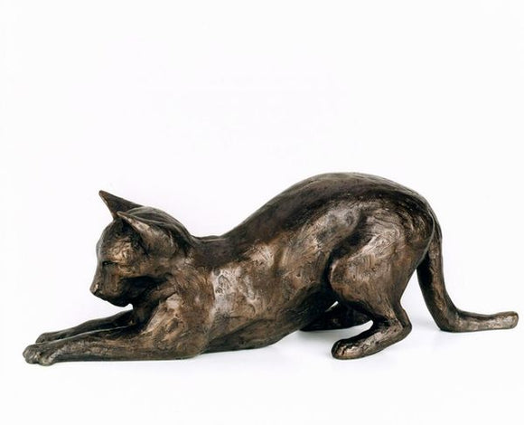 Blue Poppy Tilly Cat by Paul Jenkins - Frith Sculptures - Gifteasy Online