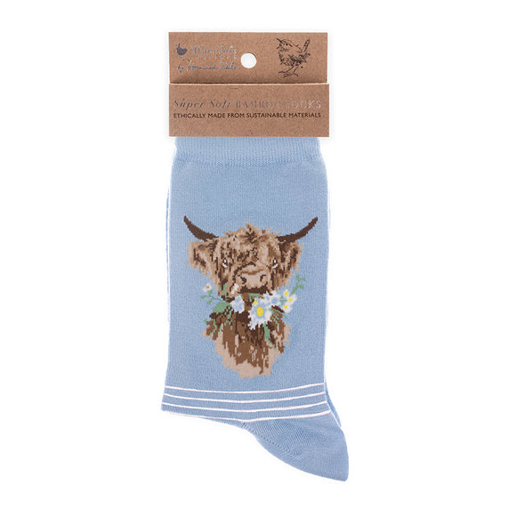Wrendale Cow Sock 'Daisy Coo' - Gifteasy Online