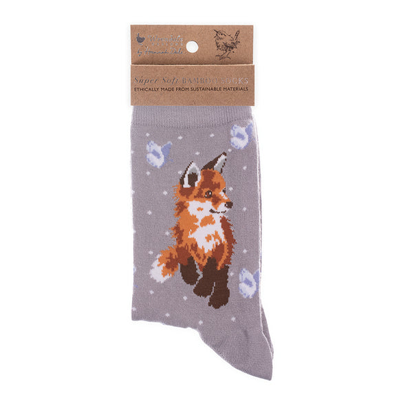 Wrendale Fox Sock 'Born to be Wild' - Gifteasy Online