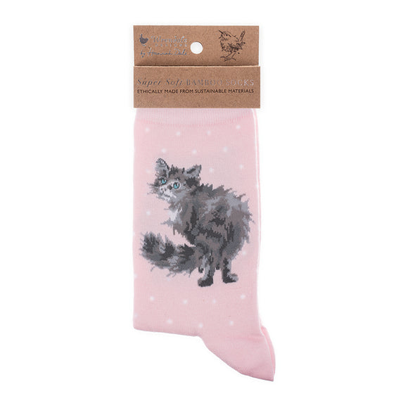 Wrendale Cat Sock 'Glamour Puss' - Gifteasy Online