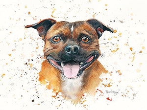 Bree Merryn Spike Staffordshire Bull Terrier Canvas Cutie - Gifteasy Online