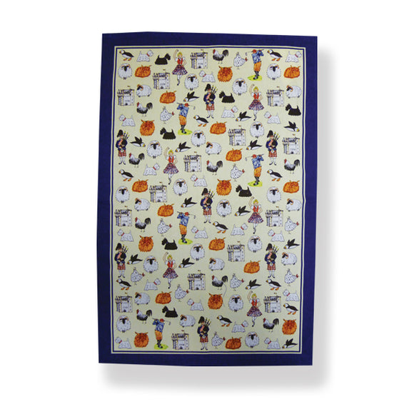 Scottish Collage Tea Towel - Gifteasy Online