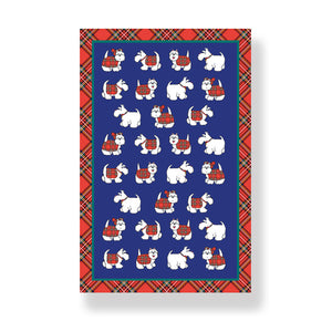 Tartan Terrier Tea Towel - Gifteasy Online