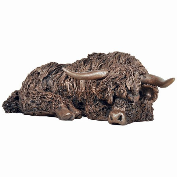 Frith Sculptures  Highland Cow Resting - Gifteasy Online