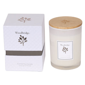 Aromatize Woodbridge Medium Lemon Grass & Sage Soy Candle - Gifteasy Online