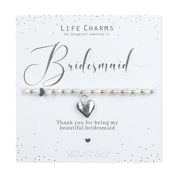 Life Charms Thank you Bridesmaid Bracelet - Gifteasy Online