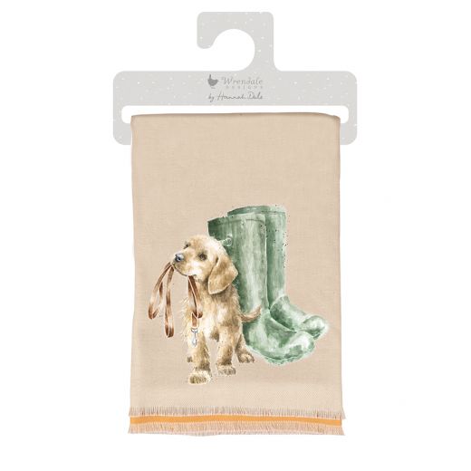 Wrendale Dog Labrador Puppy 'Hopeful' Scarf | Gifteasy Online