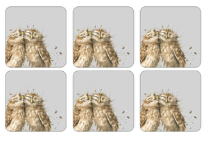 Portmeirion Pimpernel Wrendale Owl Coasters Set of 6 - Gifteasy Online