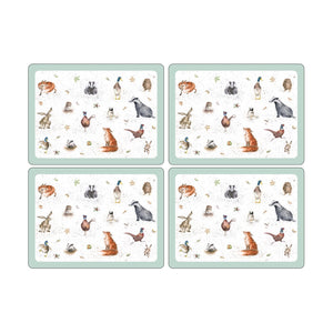 Portmeirion Pimpernel Wrendale Zoological Placemats set of 4 - Gifteasy Online