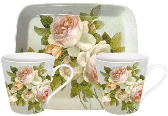 Pimpernel Antique Rose Mug and Tray Set - Gifteasy Online