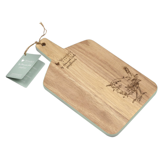 Pimpernel Wrendale Medium Wooden Chopping Board Wren Design - Gifteasy Online
