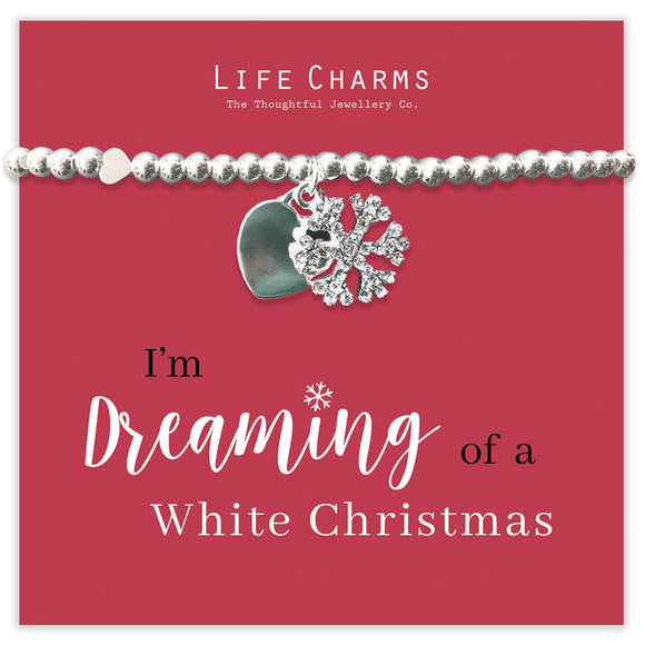 LIFE CHARMS DREAMING OF A WHITE CHRISTMAS BRACELET - Gifteasy Online