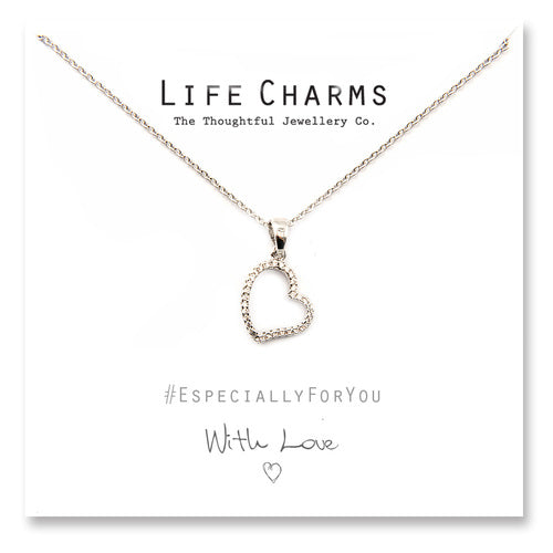 Life Charms Open Heart Necklace - Gifteasy Online