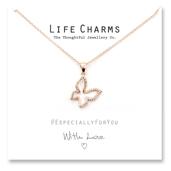 Life Charms Butterfly Necklace - Gifteasy Online