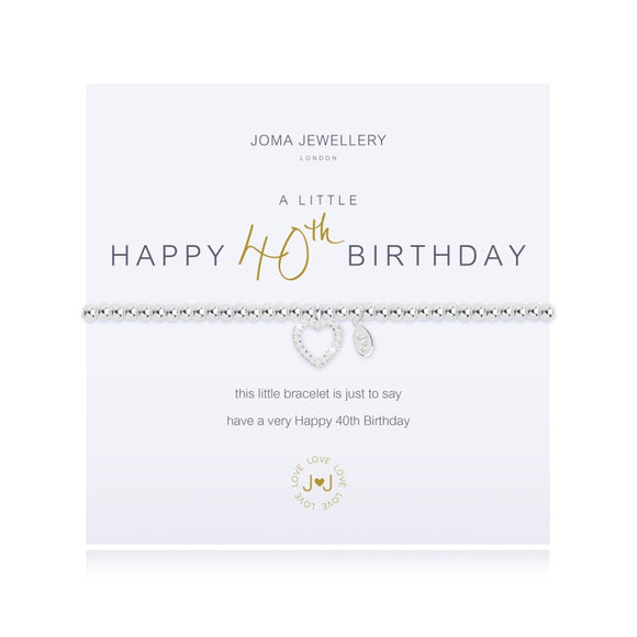 A Little 40th Birthday Bracelet By Joma Jewellery - Gifteasy Online