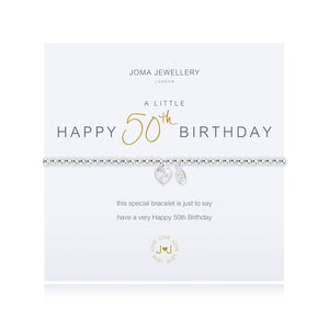 A Little 50th Birthday Bracelet By Joma Jewellery - Gifteasy Online