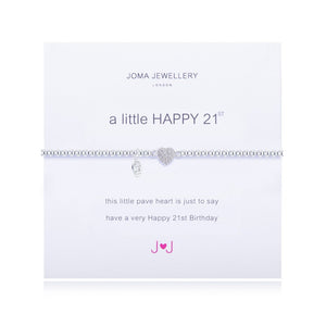 Joma Jewellery A Little Happy 21st Birthday Bracelet - Gifteasy Online