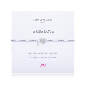 A Little Love Sparkly Heart Bracelet By Joma Jewellery - Gifteasy Online