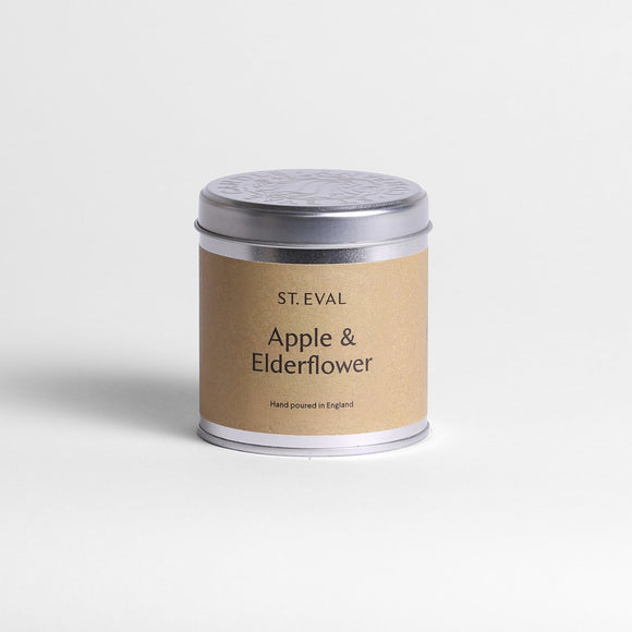 St Eval Apple and Elderflower Scented Tin Candle - Gifteasy Online