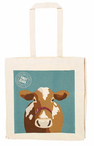 Ulster Weavers 16" x 17" x 4" Cow Buttercup Gusset Canvas Bag - Gifteasy Online