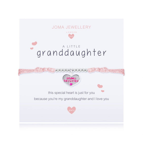 Joma Jewellery A Little Granddaughter Pink Bracelet - Gifteasy Online