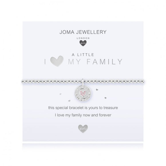 Joma Jewellery Children's a little I <3 My Family Bracelet - Gifteasy Online