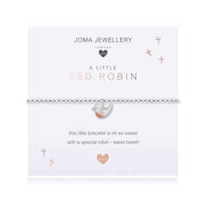 Joma Jewellery Children's A little Red Robin Bracelet - Gifteasy Online