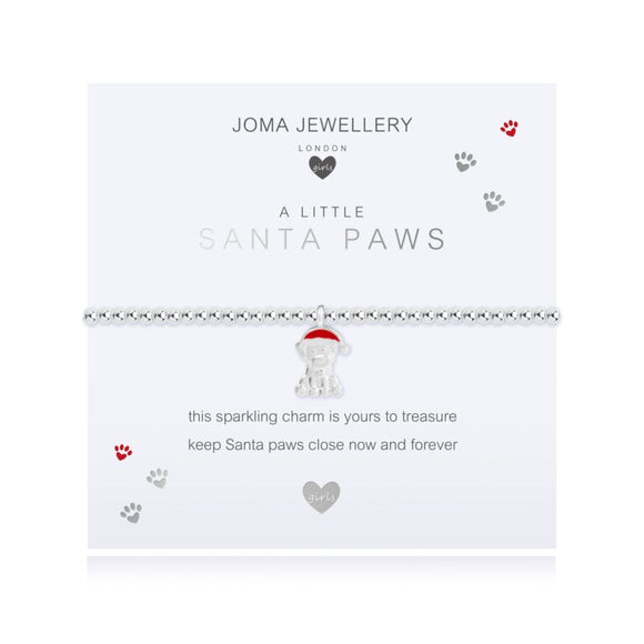 Joma Jewellery Children's A little Santa Paws Bracelet - Gifteasy Online