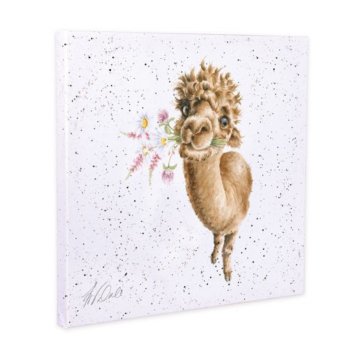 Wrendale Alpaca Canvas 20cm My Sweet Chickadee - Gifteasy Online