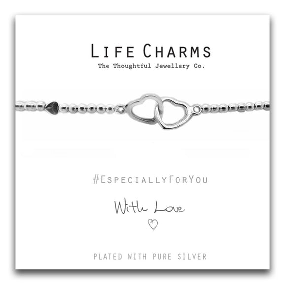Life Charms Especially For You Twinned Heart Bracelet - Gifteasy Online