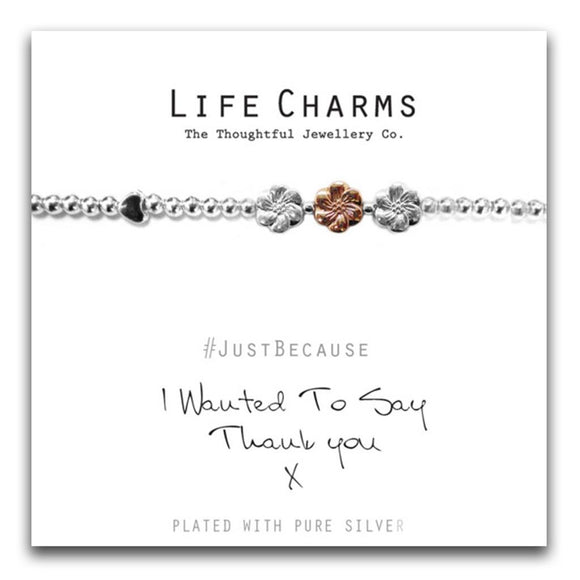 Life Charms I Wanted to say Thank you Bracelet - Gifteasy Online