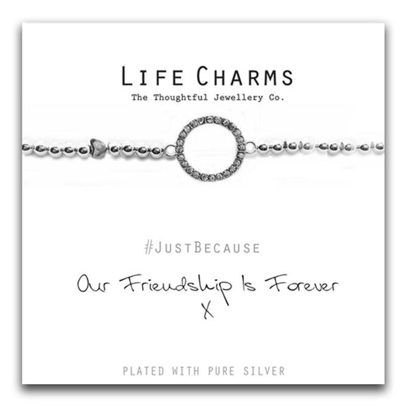Life Charms Our Friendship is Forever Bracelet - Gifteasy Online