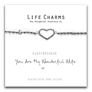 Life Charms Wonderful Wife Bracelet - Gifteasy Online